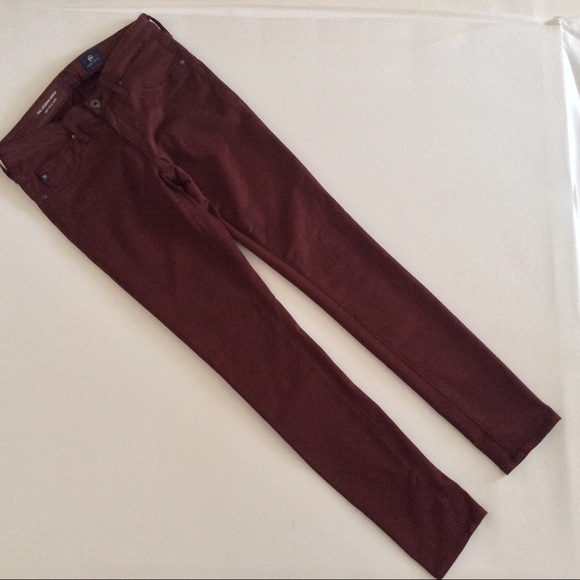 👖AG Maroon The Legging Skinny Ankle 25R - Picture 4 of 5